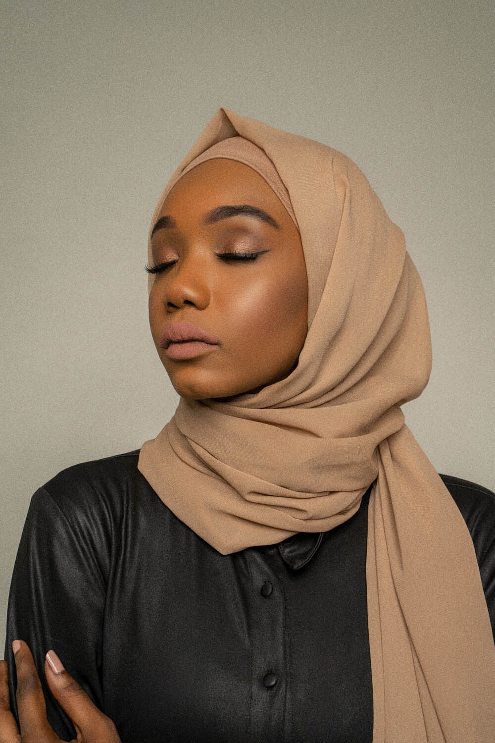 Luxury Chiffon Hijab - Sand