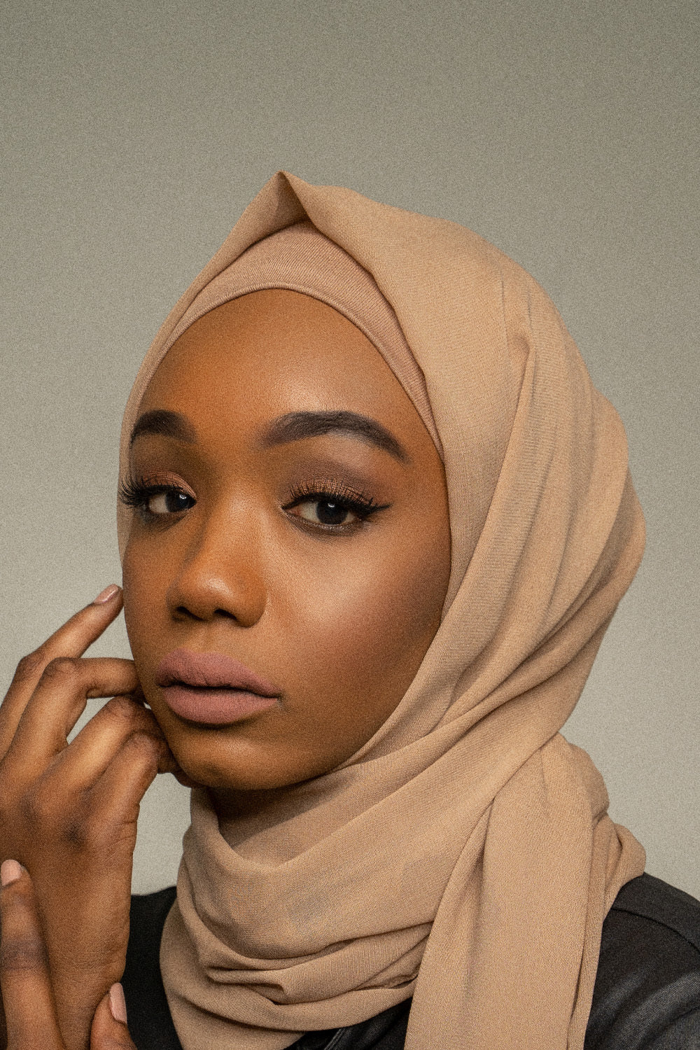 Luxury Chiffon Hijab - Sand