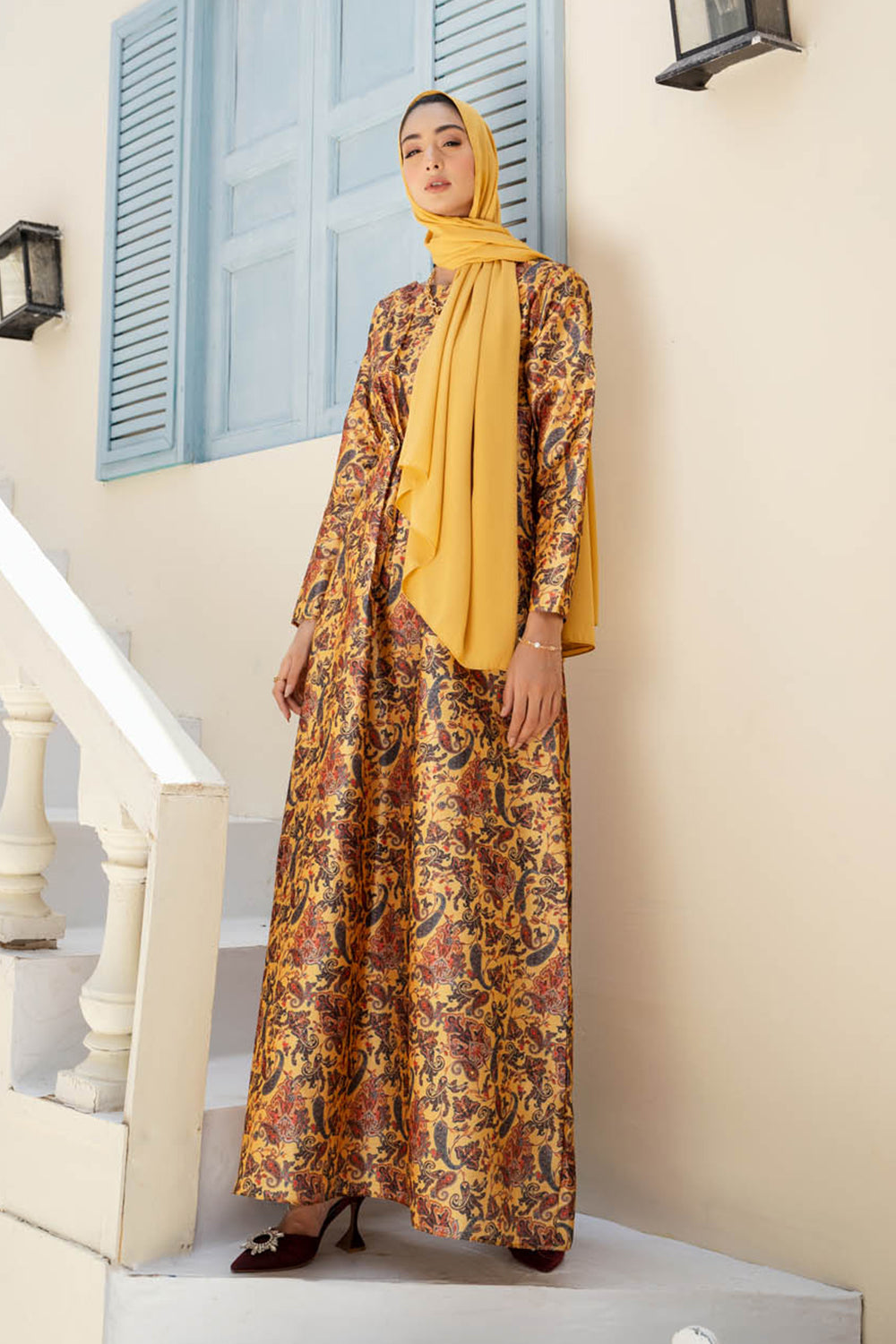 Outshine - Silk Long Dress