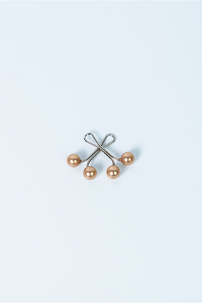 Pearl Hijab Pins - Champagne