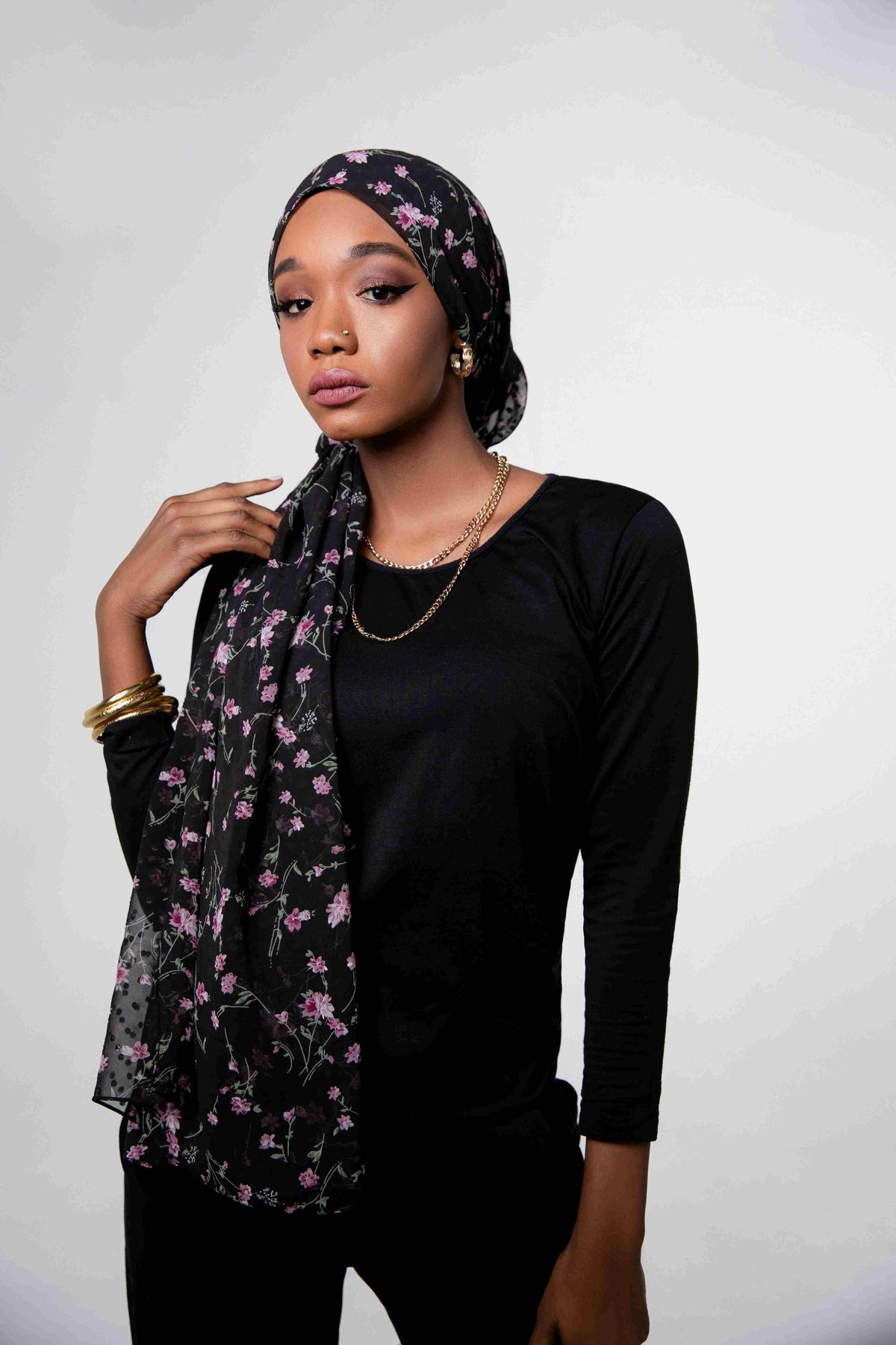 Jacobean Bloom - Printed Chiffon Hijabs