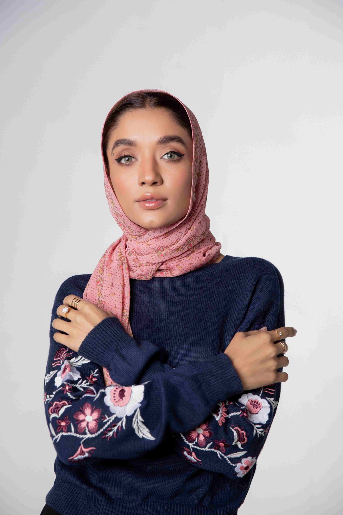 Cherry Blossom - Printed Chiffon Hijabs