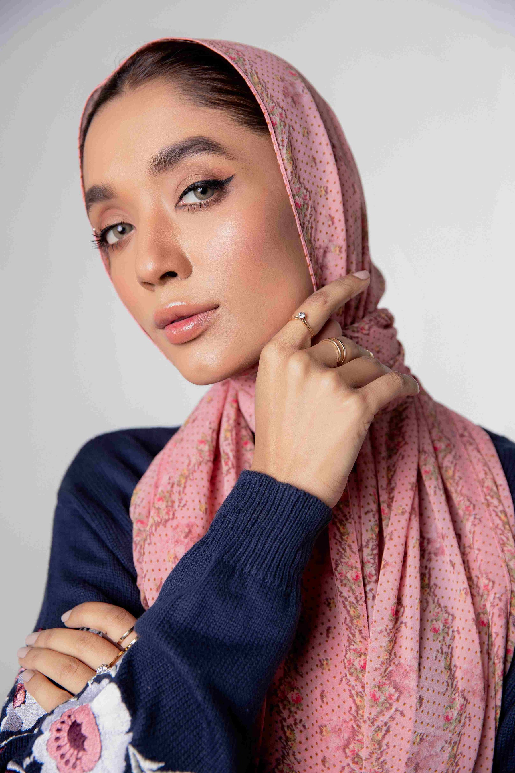 Cherry Blossom - Printed Chiffon Hijabs