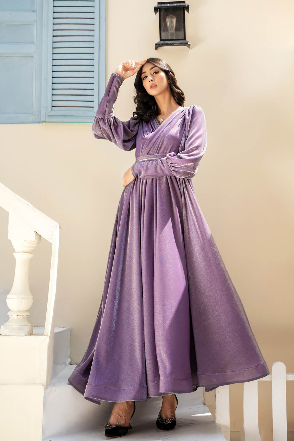 Purple Fortune - Long Dress