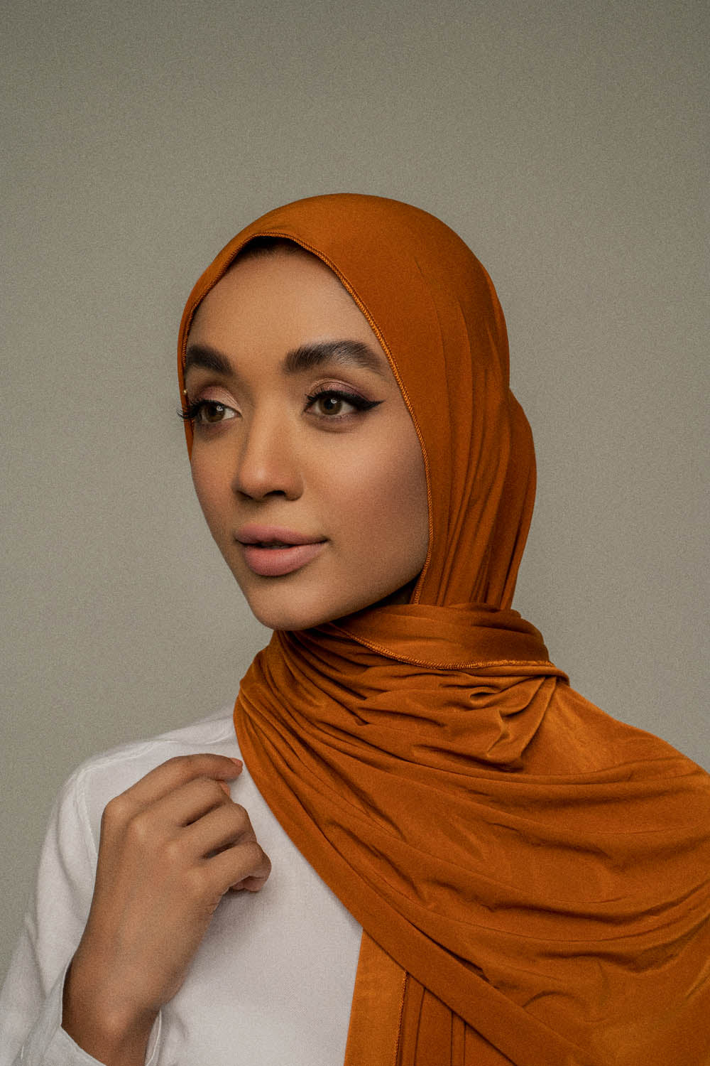 Jersey Hijab - Rust