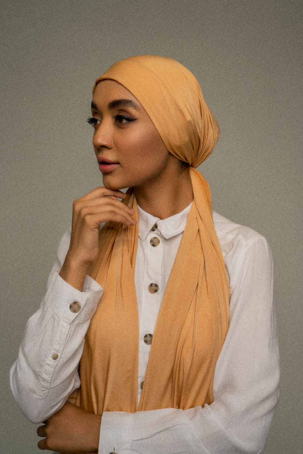 Jersey Hijab - Cantaloupe